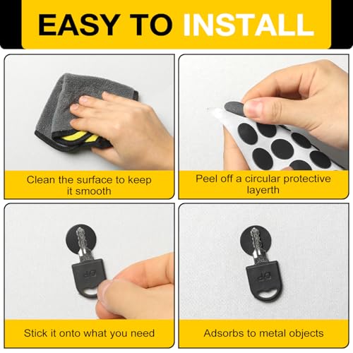 Magnets with Adhesive Backing 300Pcs Rounds 0.8 x 0.04inch
