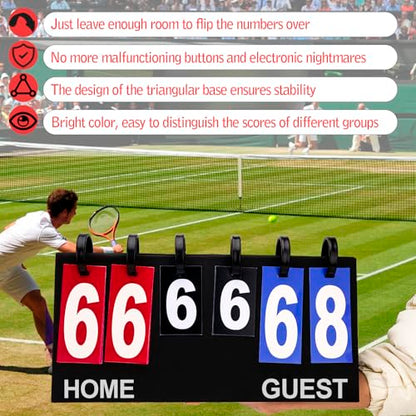 Flip Scoreboard Tabletop Score Flipper