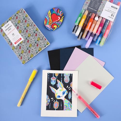 Pack of 18 Color Acrylic Paint Markers