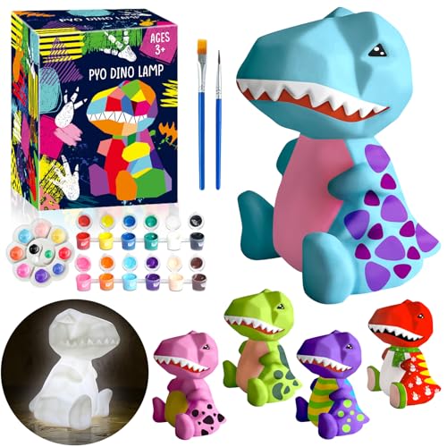 4.3in Paint Your Own Dinosaur Lamp Kit