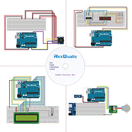Super Starter Kit Based on Arduino UNO R3 with Tutorial and Controller Board Compatible with Arduino IDE