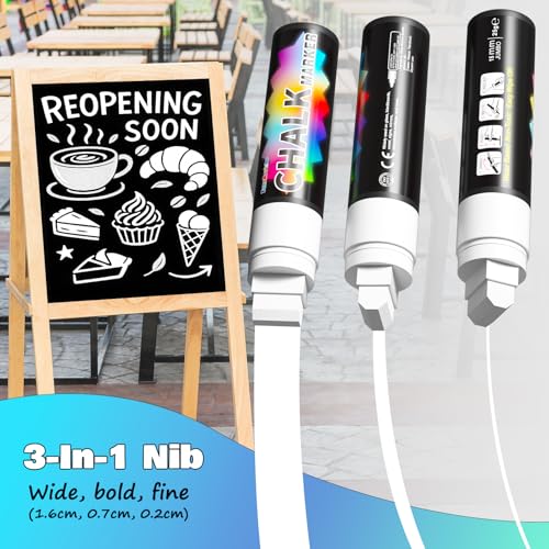 White Chalk Markers (4 Count)