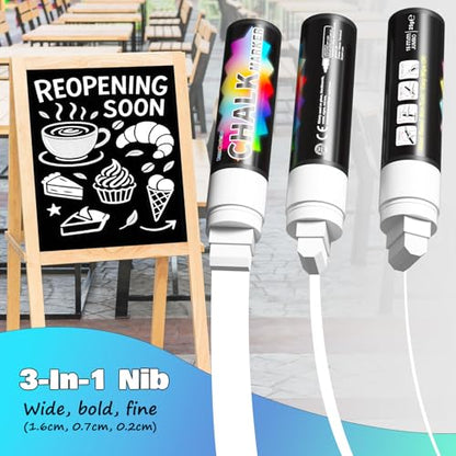 White Chalk Markers (4 Count)