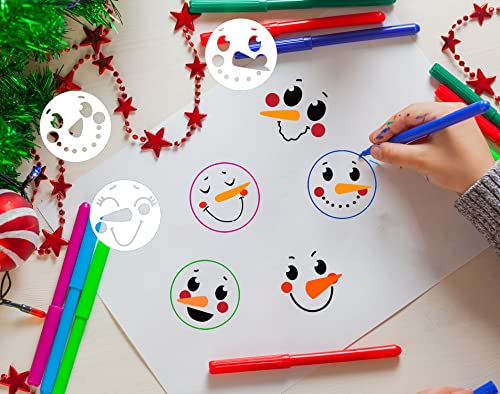 Scarecrow Snowman Face Stencils (20 Count)