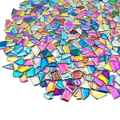 1.1LB Irregular Ceramics Mosaic Tiles (160 Count)