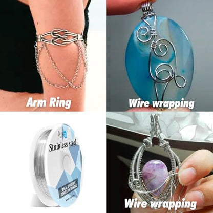 18 Gauge Bendable Soft Stainless Steel Craft Wire (120 Foot)