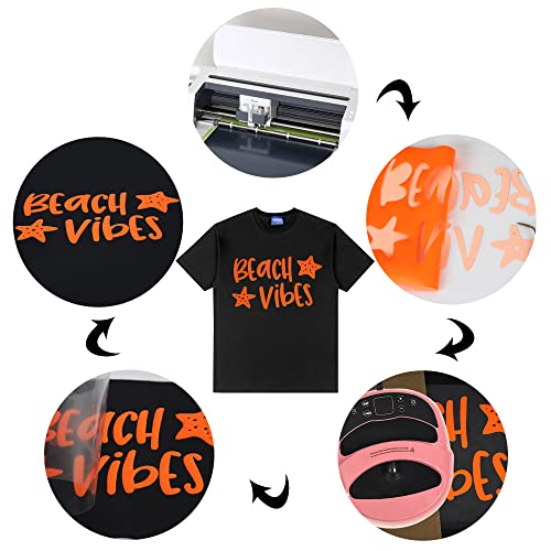 RENLITONG 3D Puff HTV Rolls Heat Transfer Vinyl