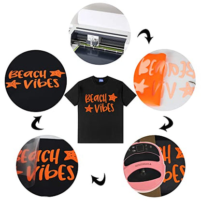 RENLITONG 3D Puff HTV Rolls Heat Transfer Vinyl
