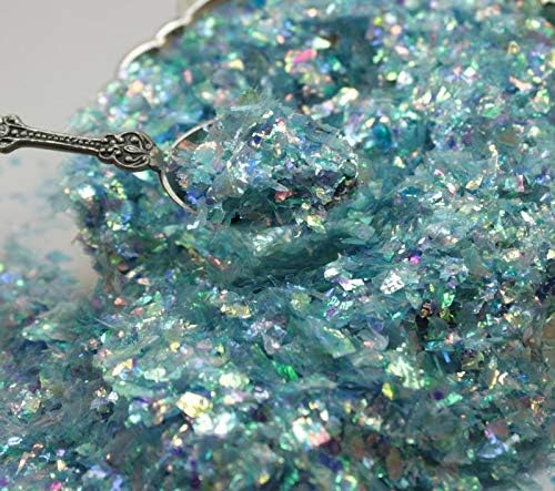 Blue Flitter Iridescent Ice Glitter Flakes for Nail Art