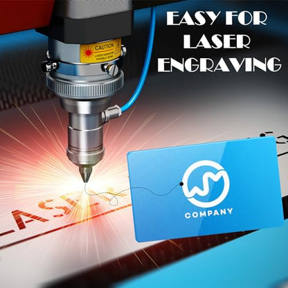 100 Pcs Metal Business Cards Aluminum Laser Engraving Blanks