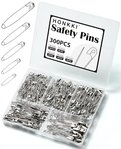 Silver Safety Pins 300 PCS (300 Count)