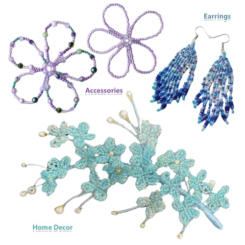 11200pcs Glass Seed Beads for DIY Crafting Bracelet Necklace Embroidery Jewelry Making Supplies (11200 Count)
