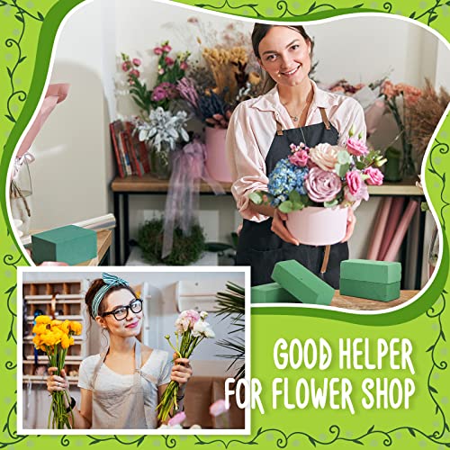 30 Pcs Floral Foam Blocks 7. 9''lx3. 5''wx2. 4"h Green Wet and Dry Flower Foam for Fresh and Artificial Flower Arrangements Bulk Florist Supplie for Wedding