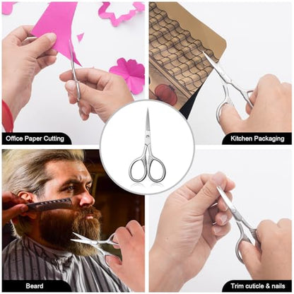 Stainless Steel Small Scissors with Textured Handle