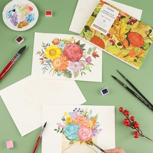 Watercolor Coloring Book