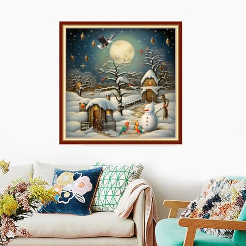 Stamped Cross Stitch Kits Full Range of Embroidery Needlework Starter Kits for Beginners Adults 11CT Embroidery Patterns Art Crafts DIY Needlepoint Kits