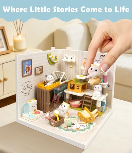Cat Pet Life Shop DIY Miniature House Kit for Adults