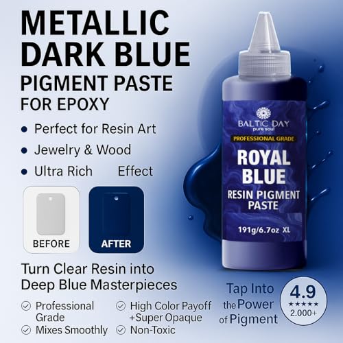 Royal Blue Epoxy Resin Pigment Paste 6.7oz