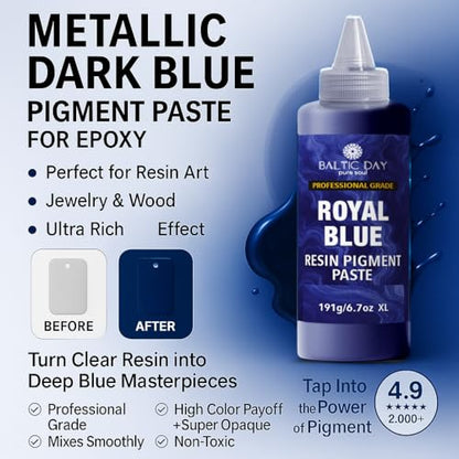 Royal Blue Epoxy Resin Pigment Paste 6.7oz