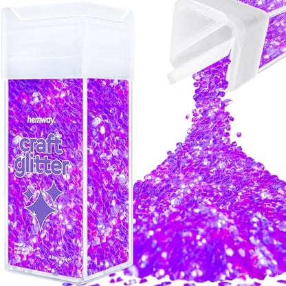 Craft Glitter Shaker Fluorescent Purple 110g Super Chunky (3.9 Ounce)