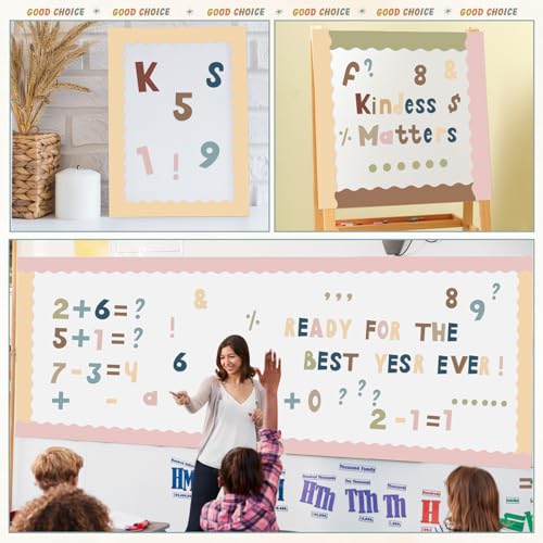 221 Pcs Boho Bulletin Board Letters for Classroom Wall (221 Count)
