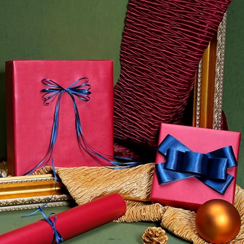Navy Satin Ribbon 1