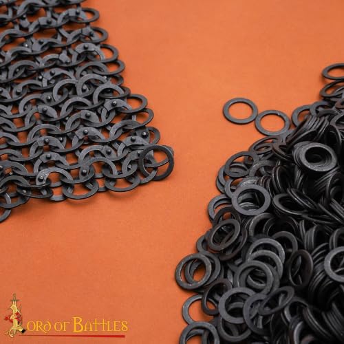 200G 1Kg Chainmail Loose Rings for Armor Crafting Perfect for DIY Chainmail Projects & Armor Repairs