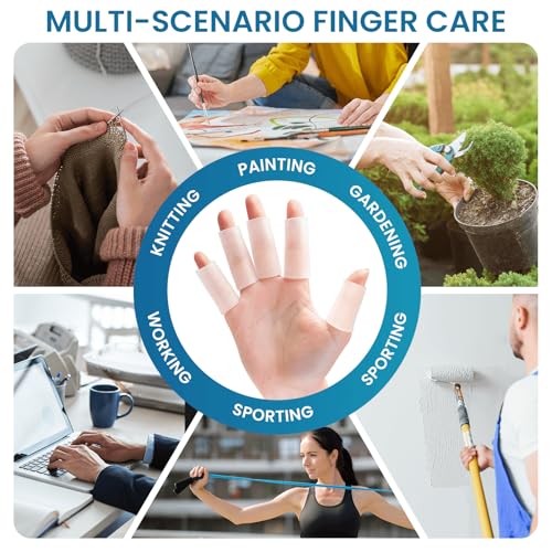 10 PCS Gel Finger Sleeve Protectors (10 Count)