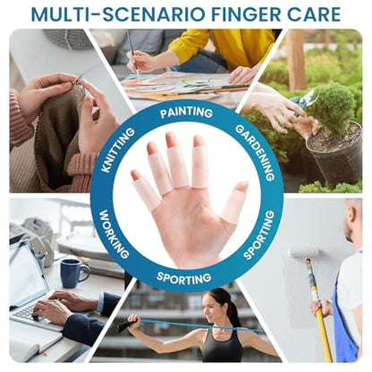10 PCS Gel Finger Sleeve Protectors (10 Count)