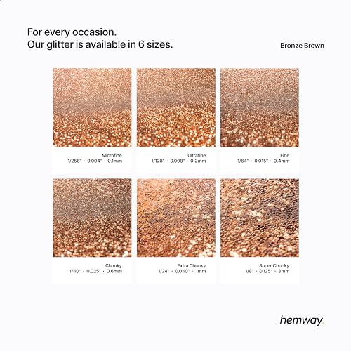 Resin Glitter Bronze Brown 100g Super Chunky (3.5 Ounce)