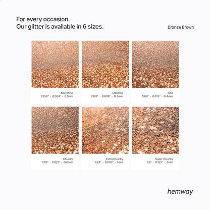 Resin Glitter Bronze Brown 100g Super Chunky (3.5 Ounce)
