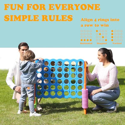 Height Adjustable Giant 4 in a Row Connect Game