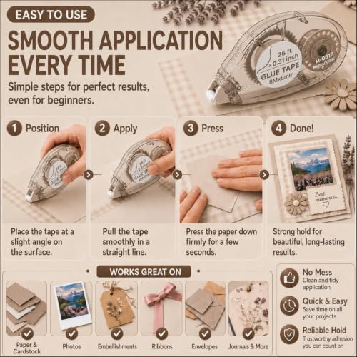 Glue Tape Roller (8 Count)