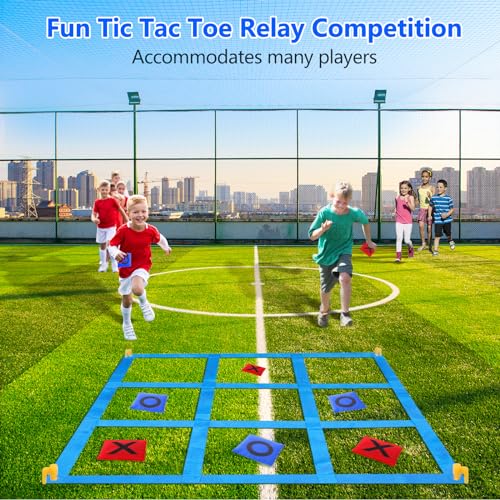 Outdoor Giant Tic Tac Toe Bean Bag Toss Games for Kids Adults Family