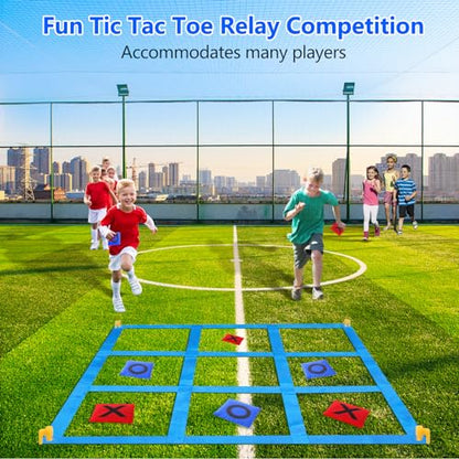 Outdoor Giant Tic Tac Toe Bean Bag Toss Games for Kids Adults Family