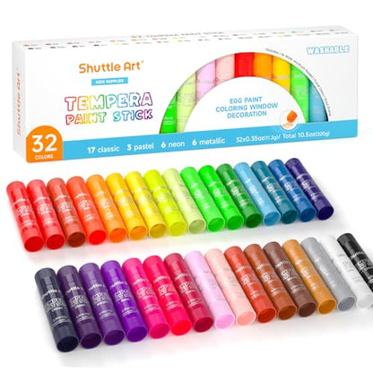 Tempera Paint Sticks 32 Colors (32 Count)