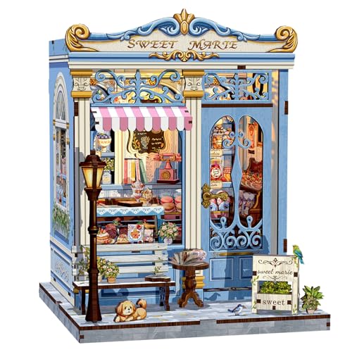 Book Nook Kit DIY Miniature House Bakery Patisserie Dollhouse Kit