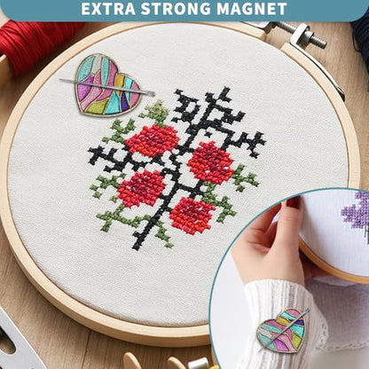 Magnetic Needle Minder Magnet Embroidery Accessories and Supplies Embroidery Needle Holder Cross Stitch Holder Needlework Supplies