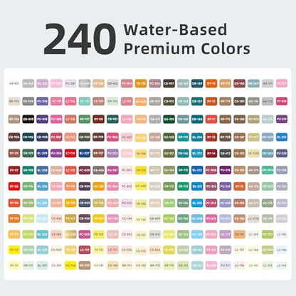 240 Colors Acrylic Paint Markers (240 Count)