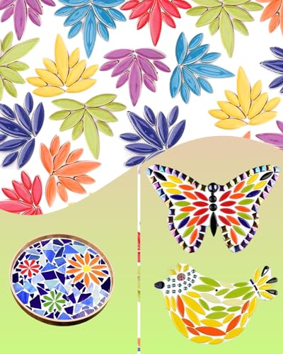 200g Ceramic Petals Bulk Mosaic Tiles for Craft
