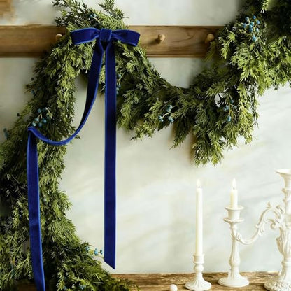 Navy Velvet Ribbon