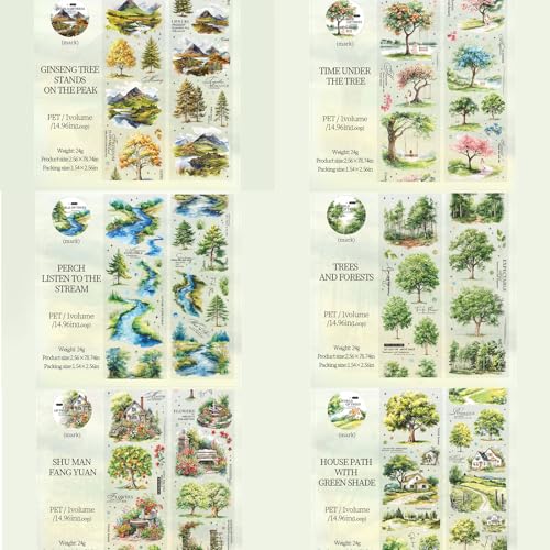 Tree PET Washi Tape Set