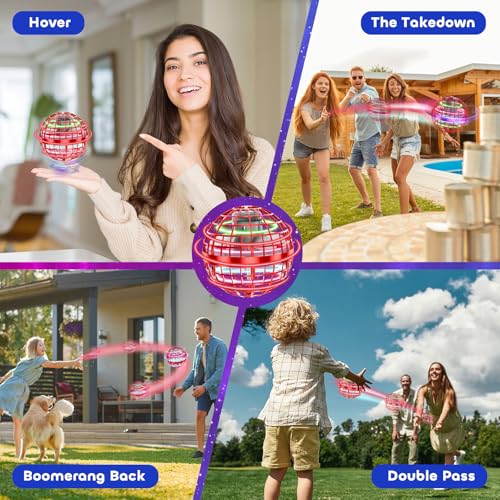 Flying Orb Ball 2026 Toys Soaring Hover Boomerang Spinner Hand Controlled Mini Drone Cosmic Globe Spinning Kids Outdoor Fly Toy Birthday Gift Cool Stuff for Boys Girls 6 7 8 9 10+ Year Old