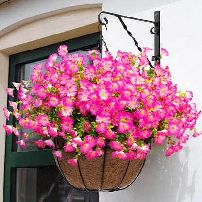 Artificial Flowers Fake Plants for Outdoor Indoor Decoration (16 Count)