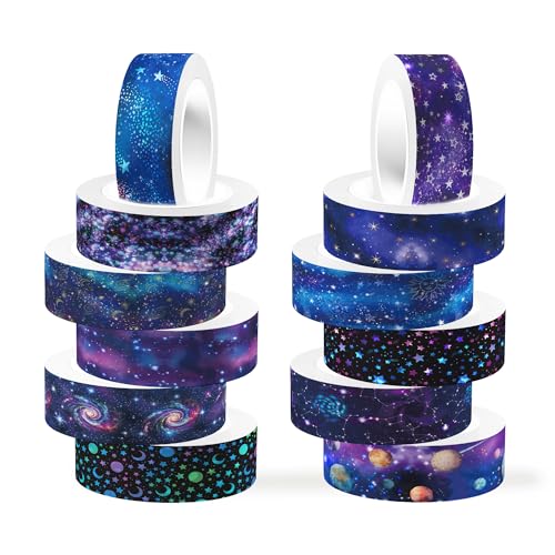 12 Rolls Starry Sky Washi Tape Set (12 Count)