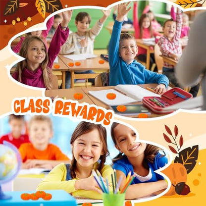 120 Pcs 3D Pumpkin Erasers Bulk