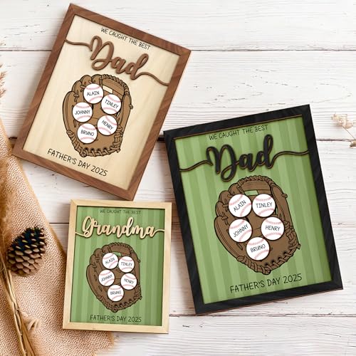 Personalized We Caught the Best Dad Baseball
