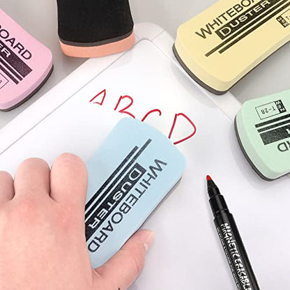 6 Pack Magnetic Dry Eraser Erasers (6 Count)