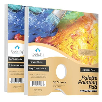 2X Disposable Palette Paper 9x12 Inches