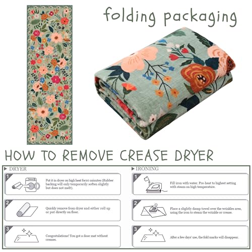 Runner Rug for Hallways Kitchen Rug Non Slip 2'6''x8' Washable Runner Rugs with Rubber Backing Soft Floral Carpet Runner for Hallways